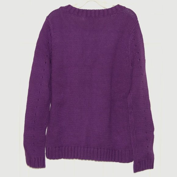 NWOT Epic Threads Pullover Knit Sweater, Girls Size L, Purple - Picture 2 of 4